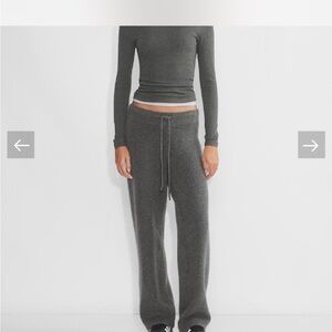 Aritzia Gray Knit Pants